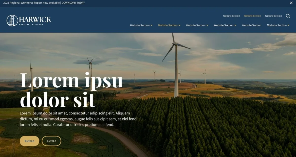 Harwick Regional Alliance website